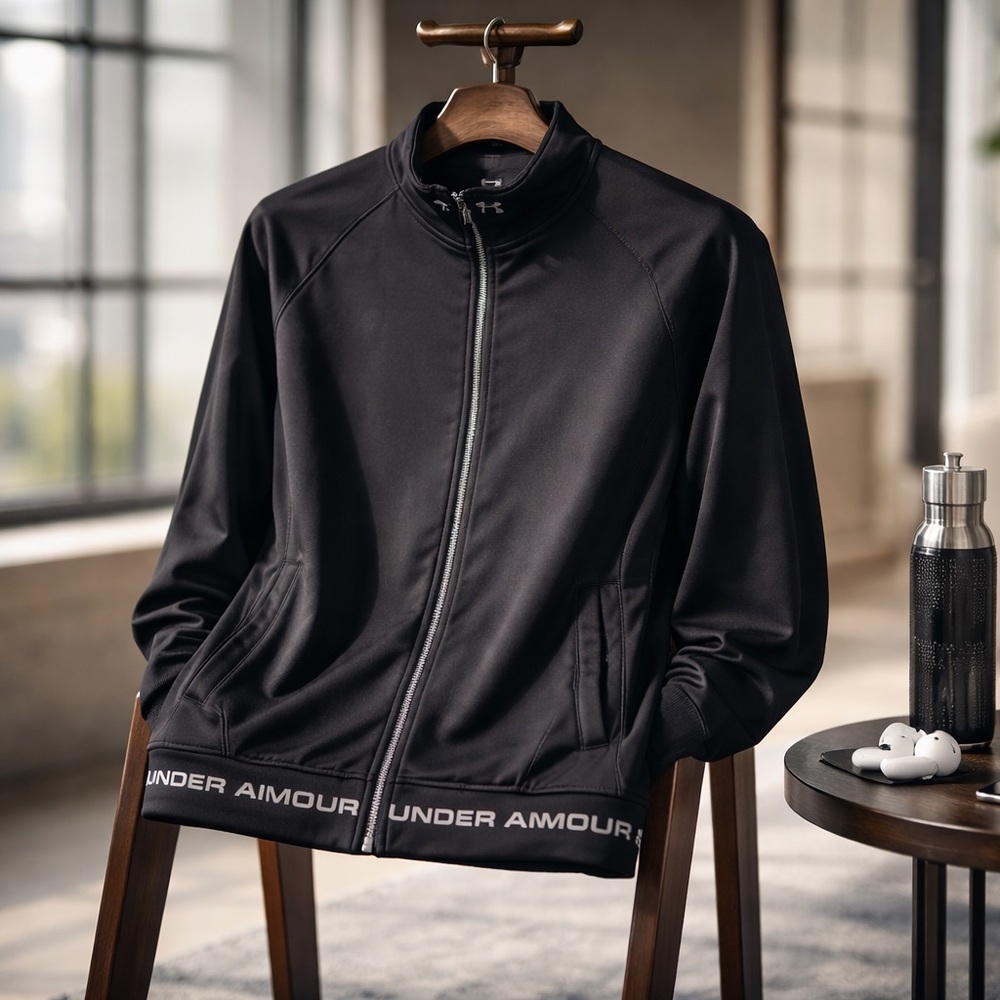 Under Armour Women’s HeatGear Full Zip Jacket Black Size L